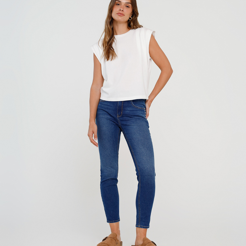Naf Naf | Camisa Con Recogido En Hombros