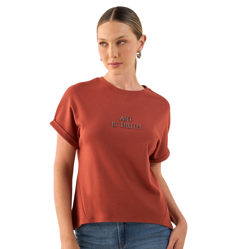 Esprit | Camiseta con Bordado Brillante