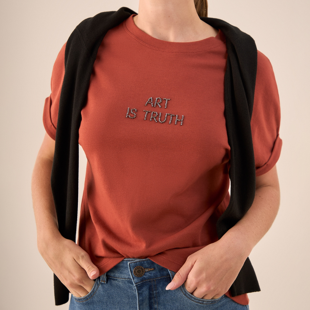 Esprit | Camiseta con Bordado Brillante