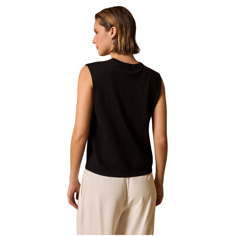 Esprit | Camiseta Sin Mangas con Aplicaciones Brillantes