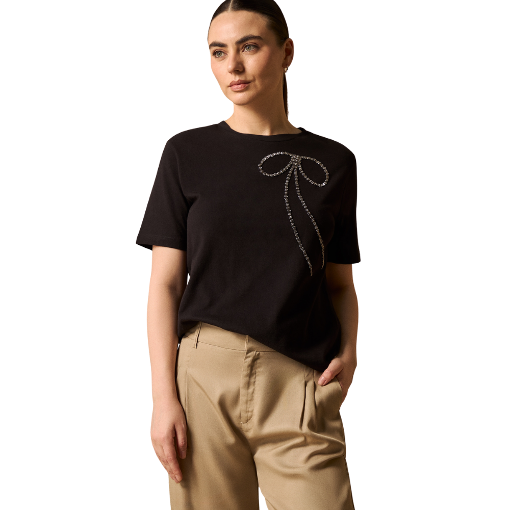 Esprit | Camiseta con Lazo Decorativo