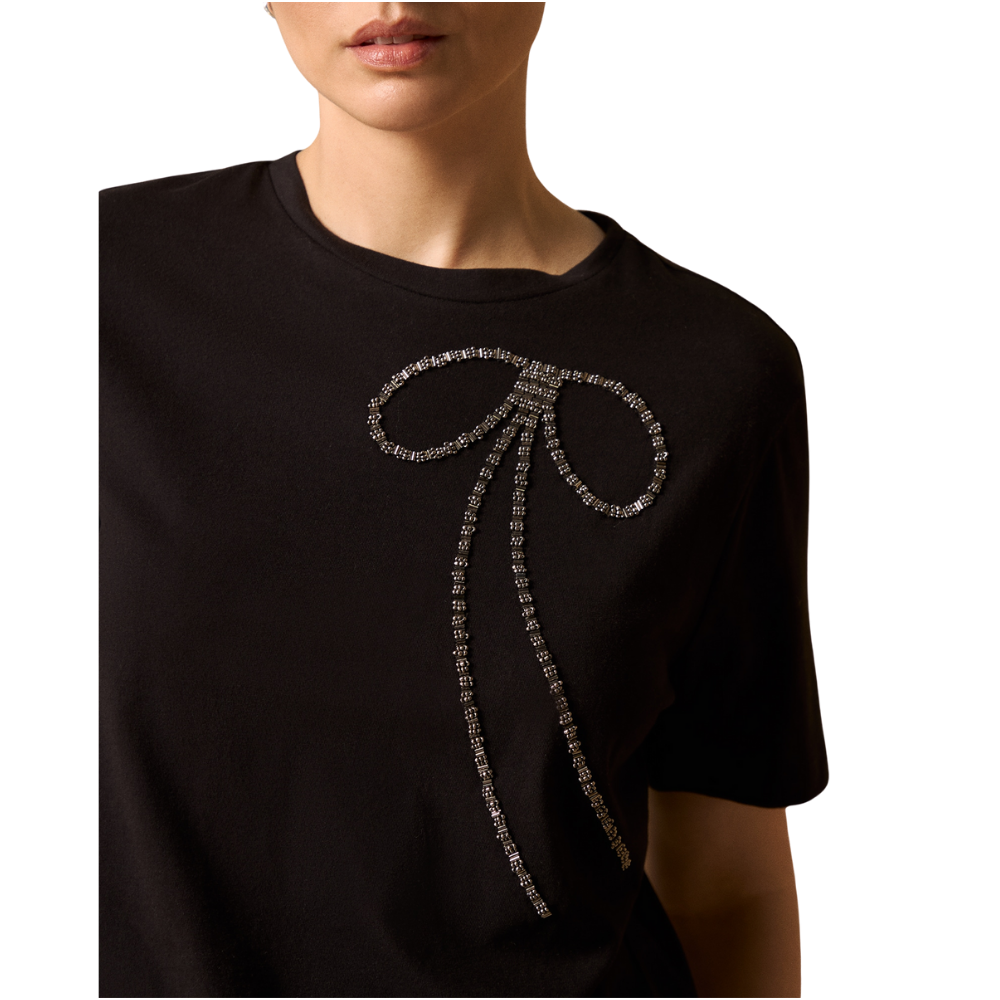 Esprit | Camiseta con Lazo Decorativo