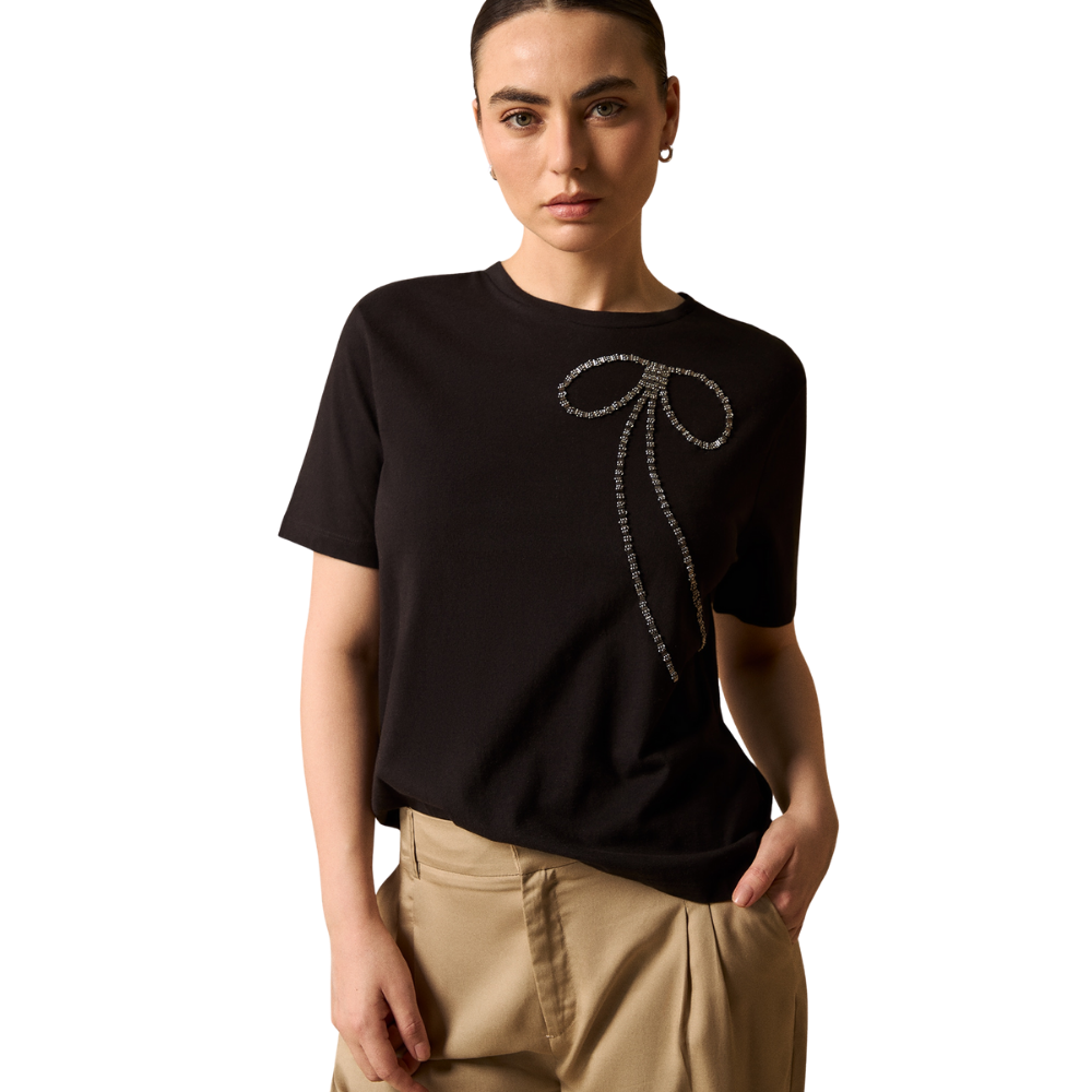 Esprit | Camiseta con Lazo Decorativo