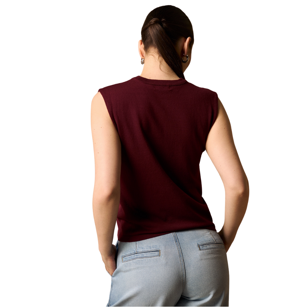 Esprit | Camiseta sin Mangas de Tejido de Punto
