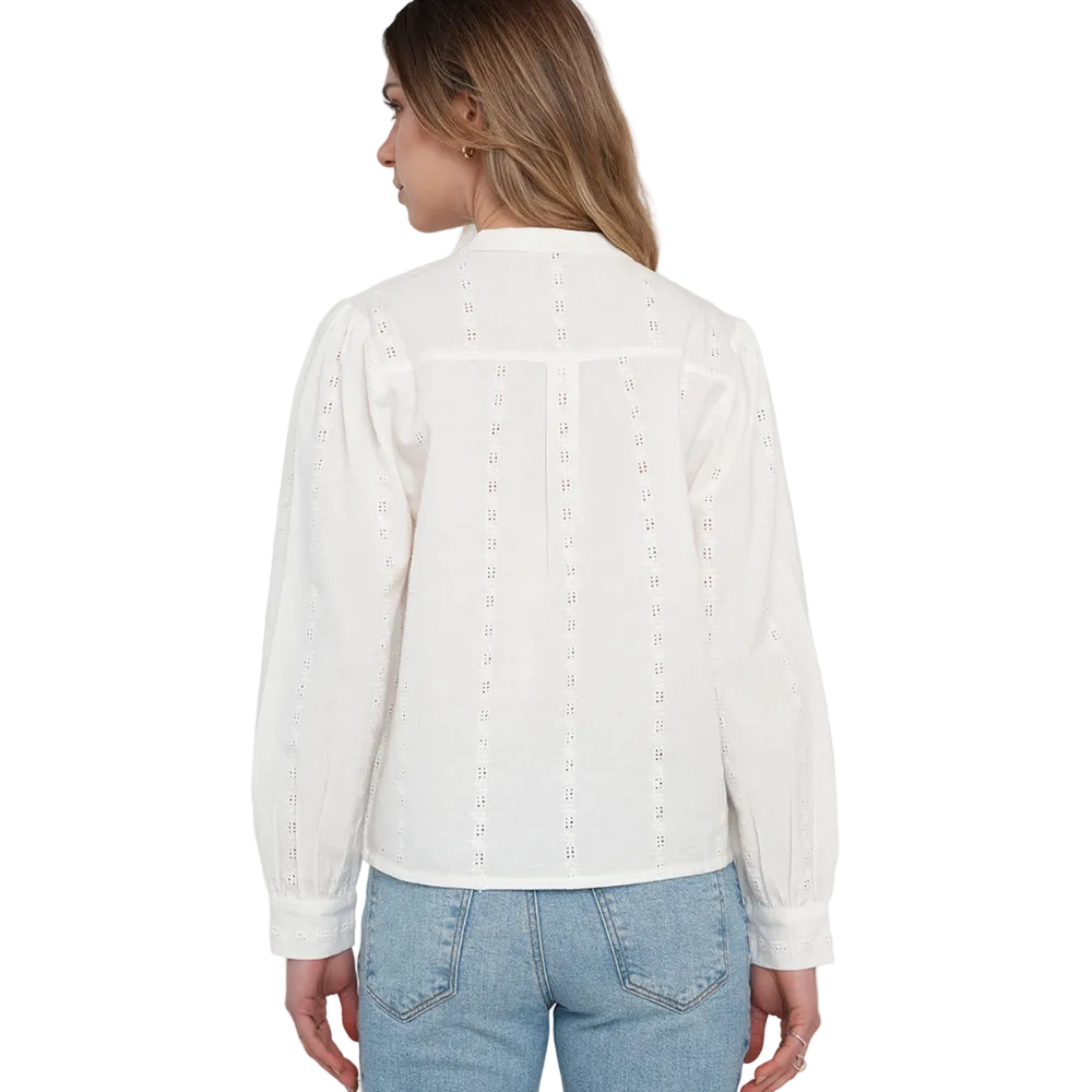 Naf Naf | Camisa Manga Larga Con Detalles Desagujados