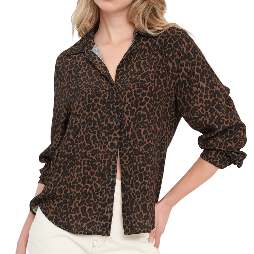 Naf Naf | Camisa Clásica De Animal Print