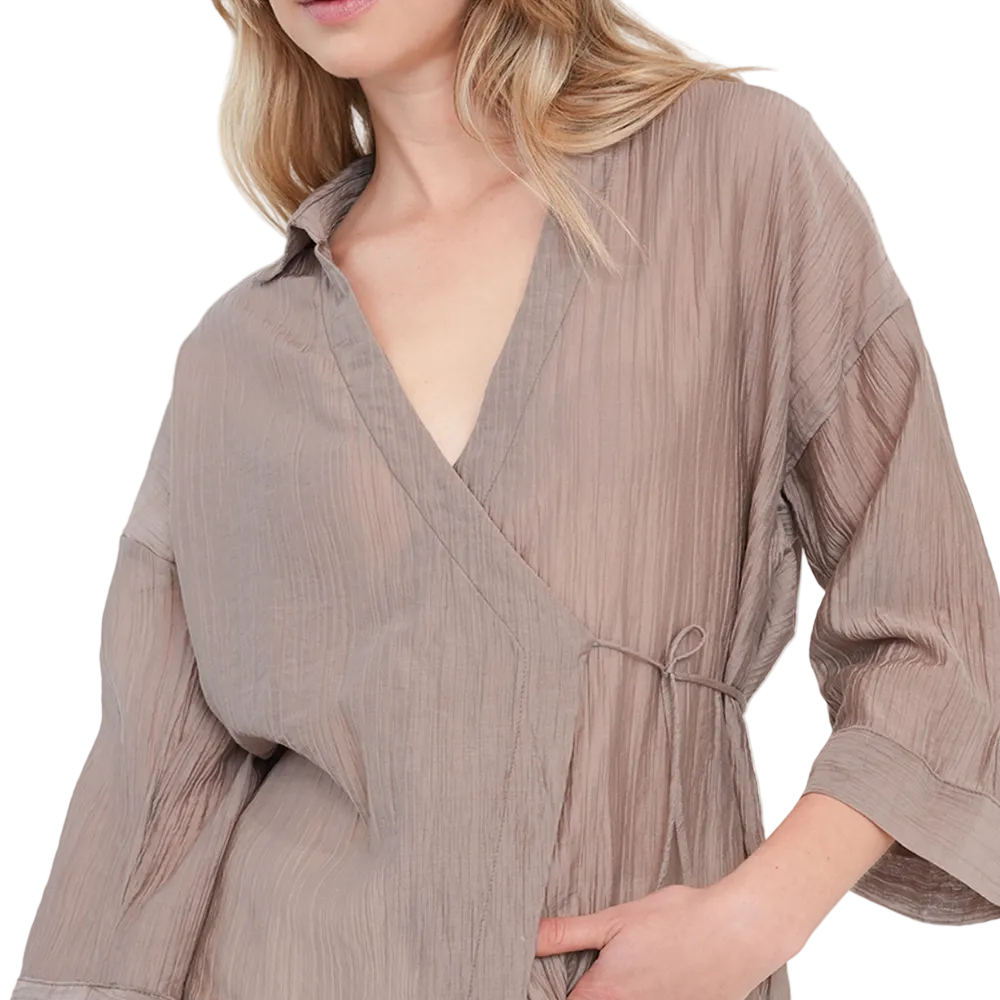 Naf Naf | Camisa Manga Larga Con Transparencia