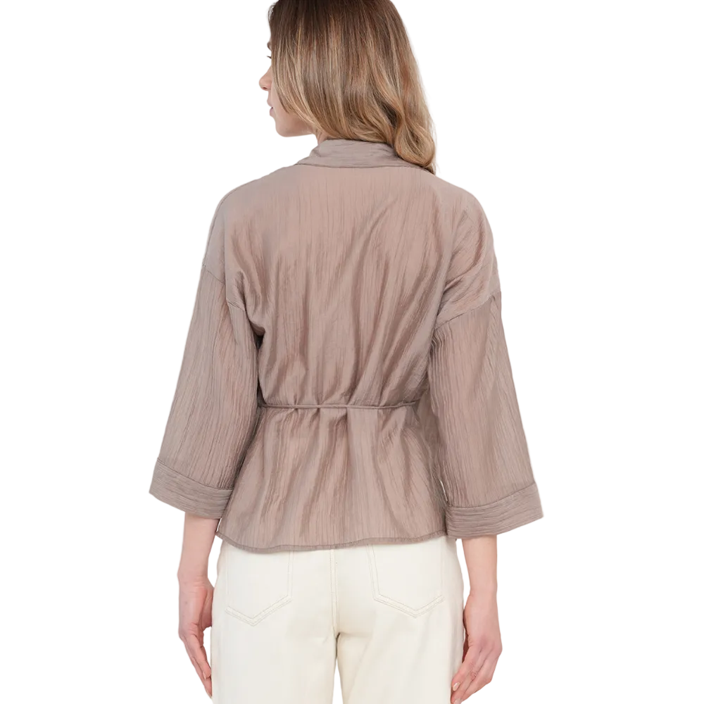 Naf Naf | Camisa Manga Larga Con Transparencia