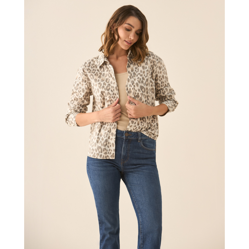 Esprit | Camisa  Manga Larga de Animal Print para Mujer