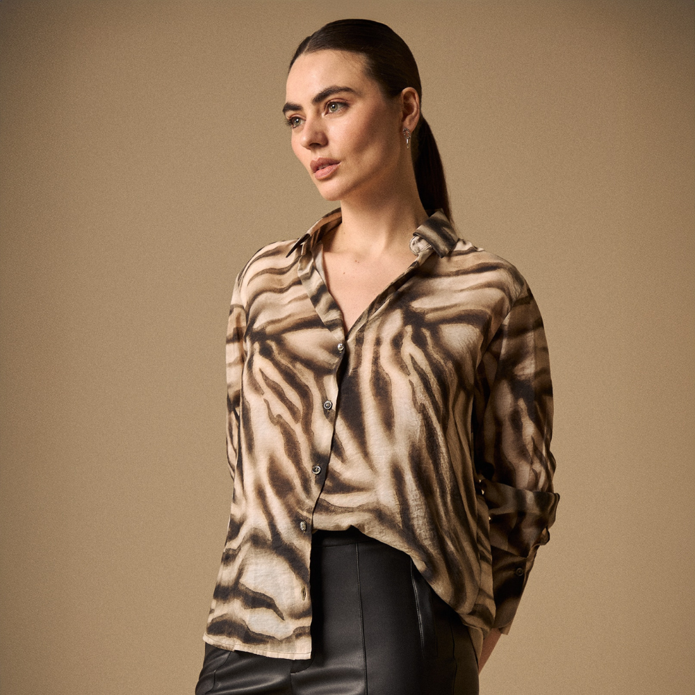 Esprit | Camisa con Estampado Animal Print