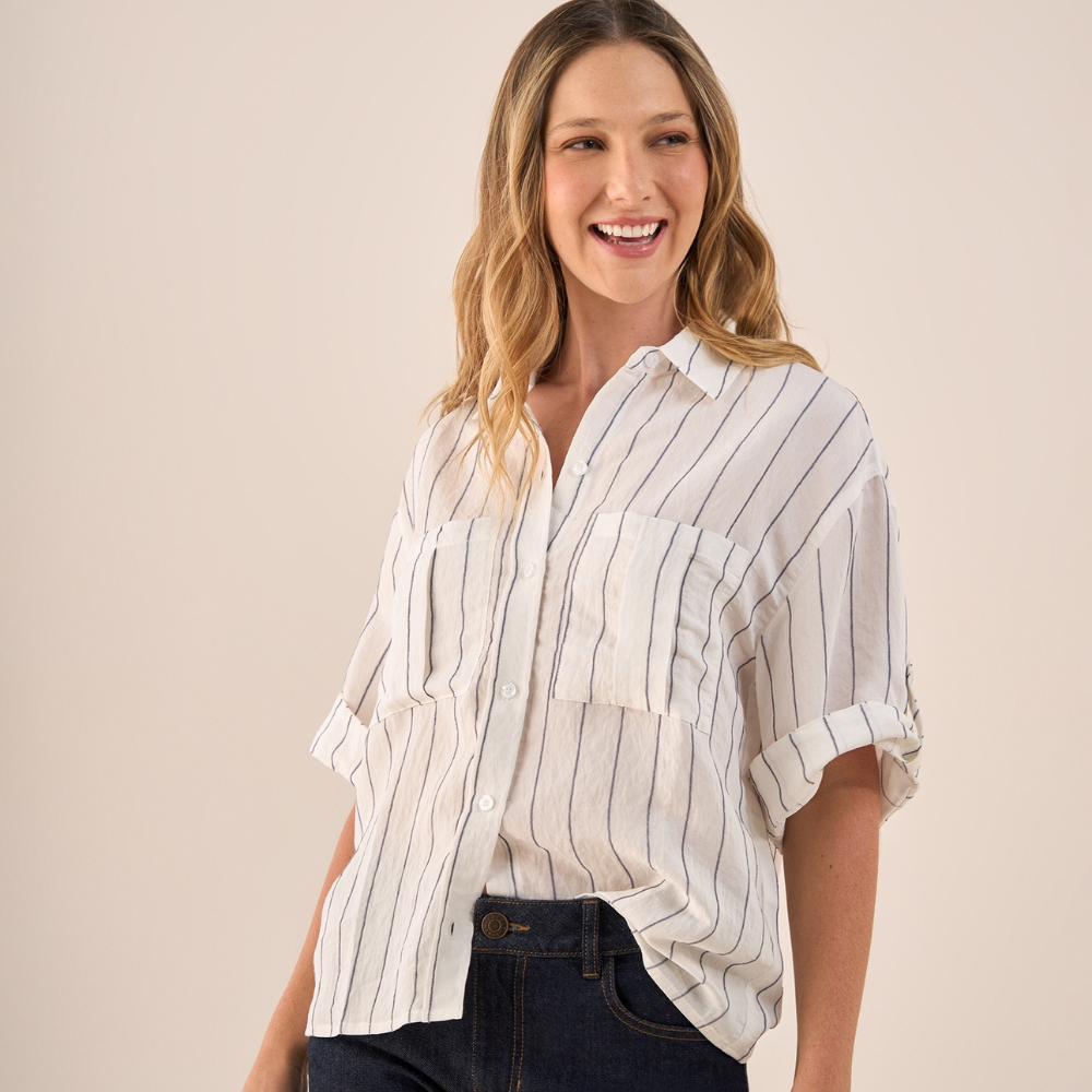 Esprit | Camisa con Rayas Finas