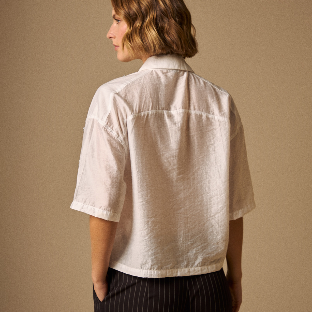 ESPRIT | Camisa con Aplicaciones Brillantes
