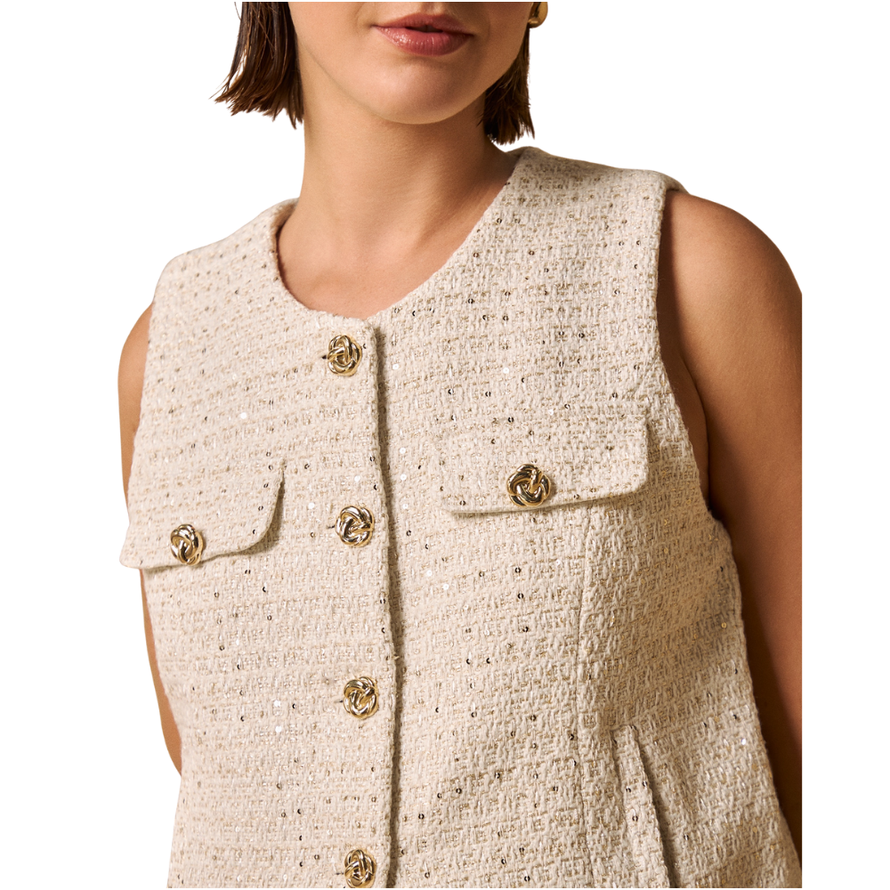 Esprit | Chaleco con Textura Bouclé