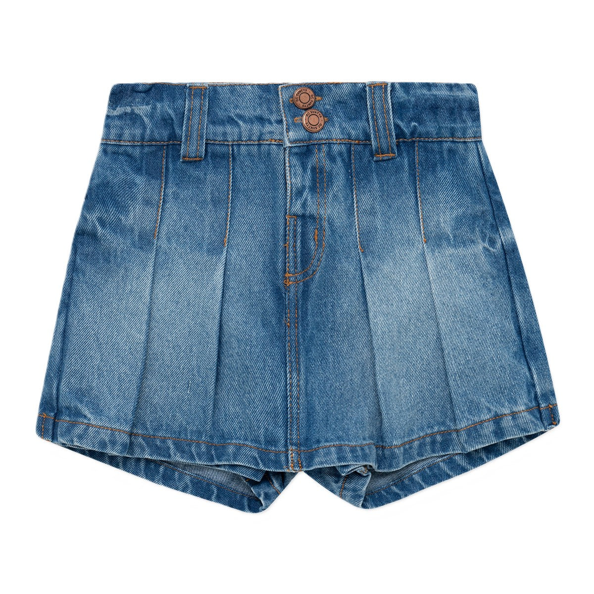 Offcorss | Falda short en denim para niña con bolsillos