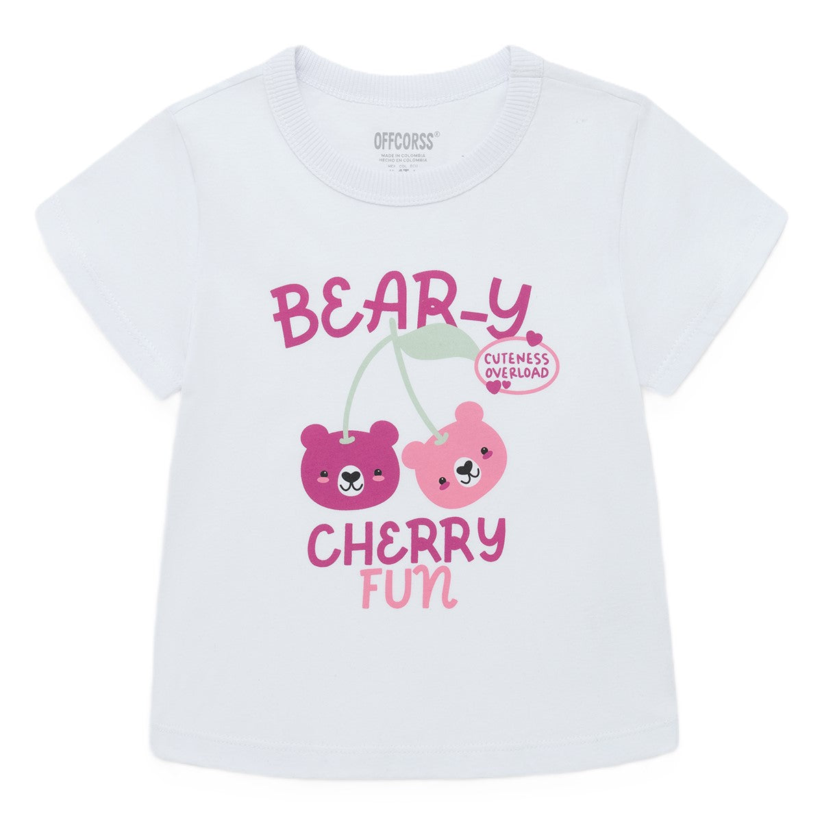 Offcorss |Cunjunto de camiseta y falda corta para niña