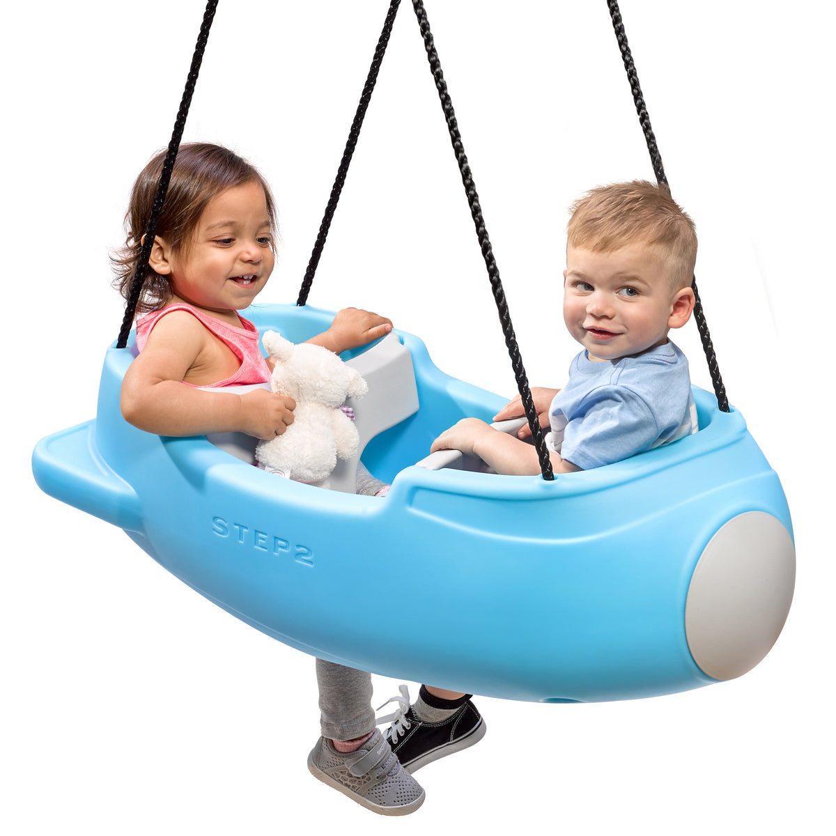 Step 2 | Columpio Infantil Doble con Diseño de Cohete