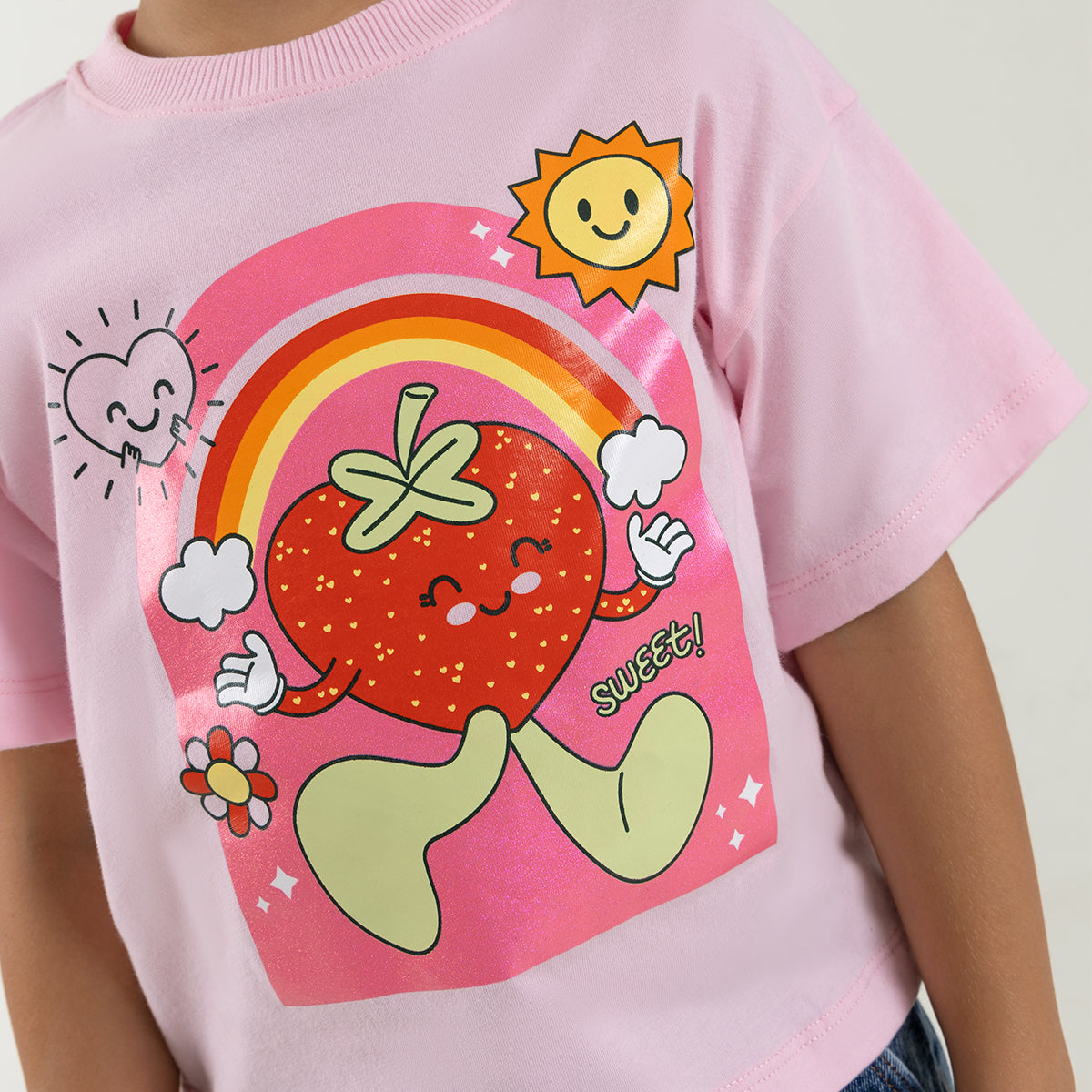 Offcorss | Camiseta para niña con detalle brillante