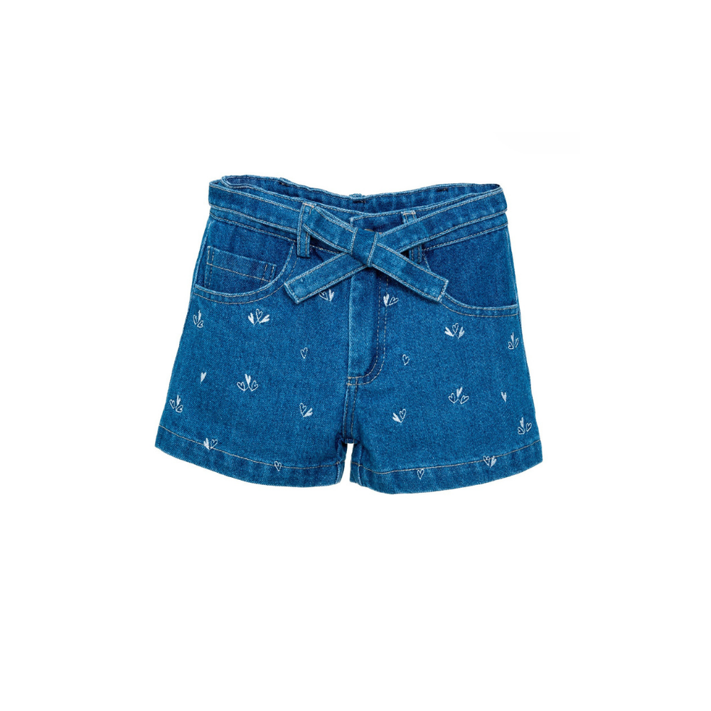 Cherinne | Short Con Cinturón Para Niña