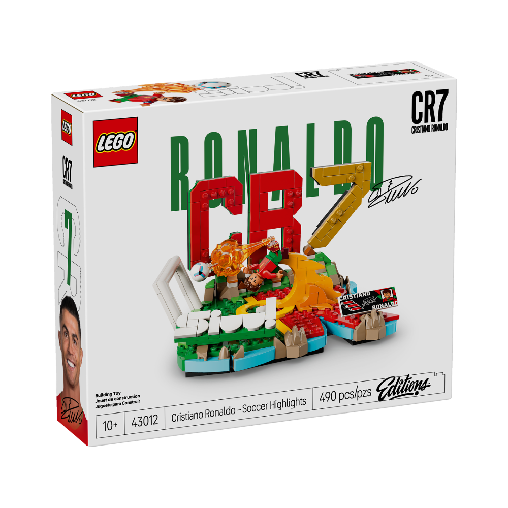 Cristiano Ronaldo LEGO Fenómenos Del Fútbol 43012 - vista frontal caja