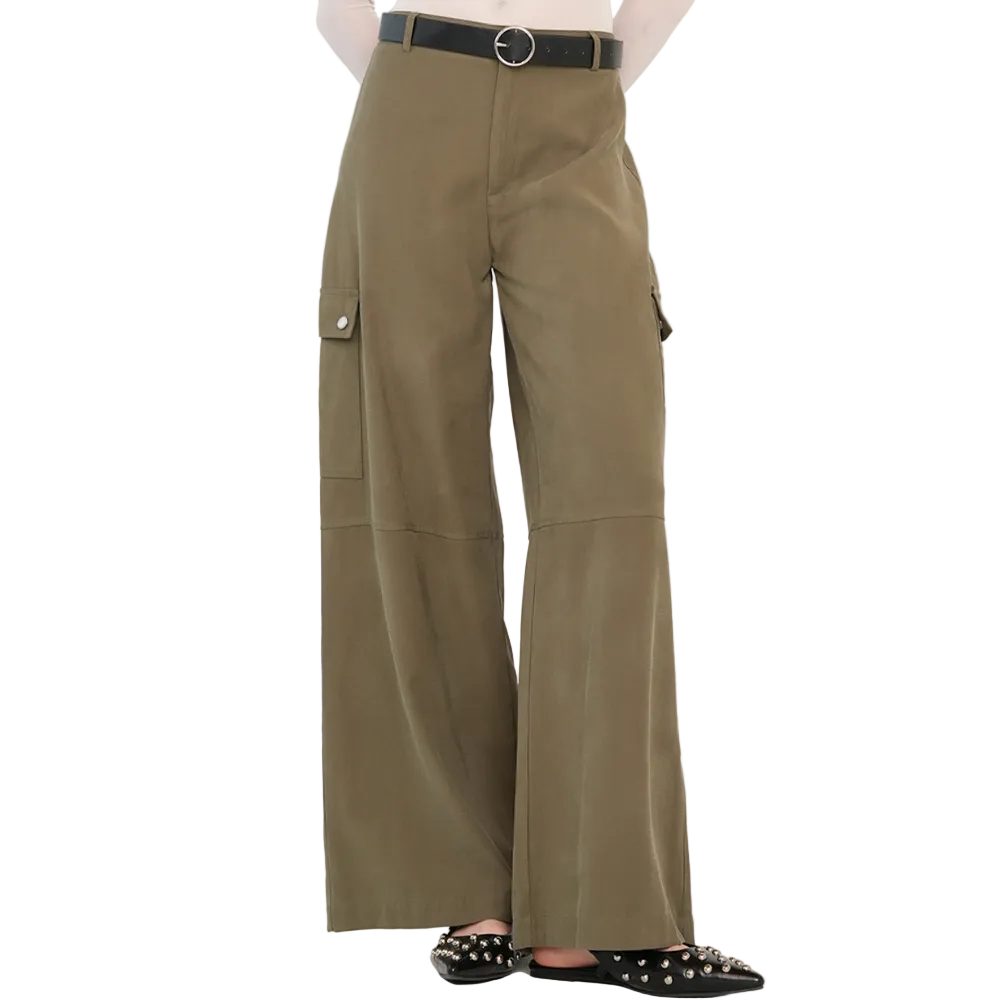 Naf Naf | Pantalón Palazzo Con Bolsillos Diagonales