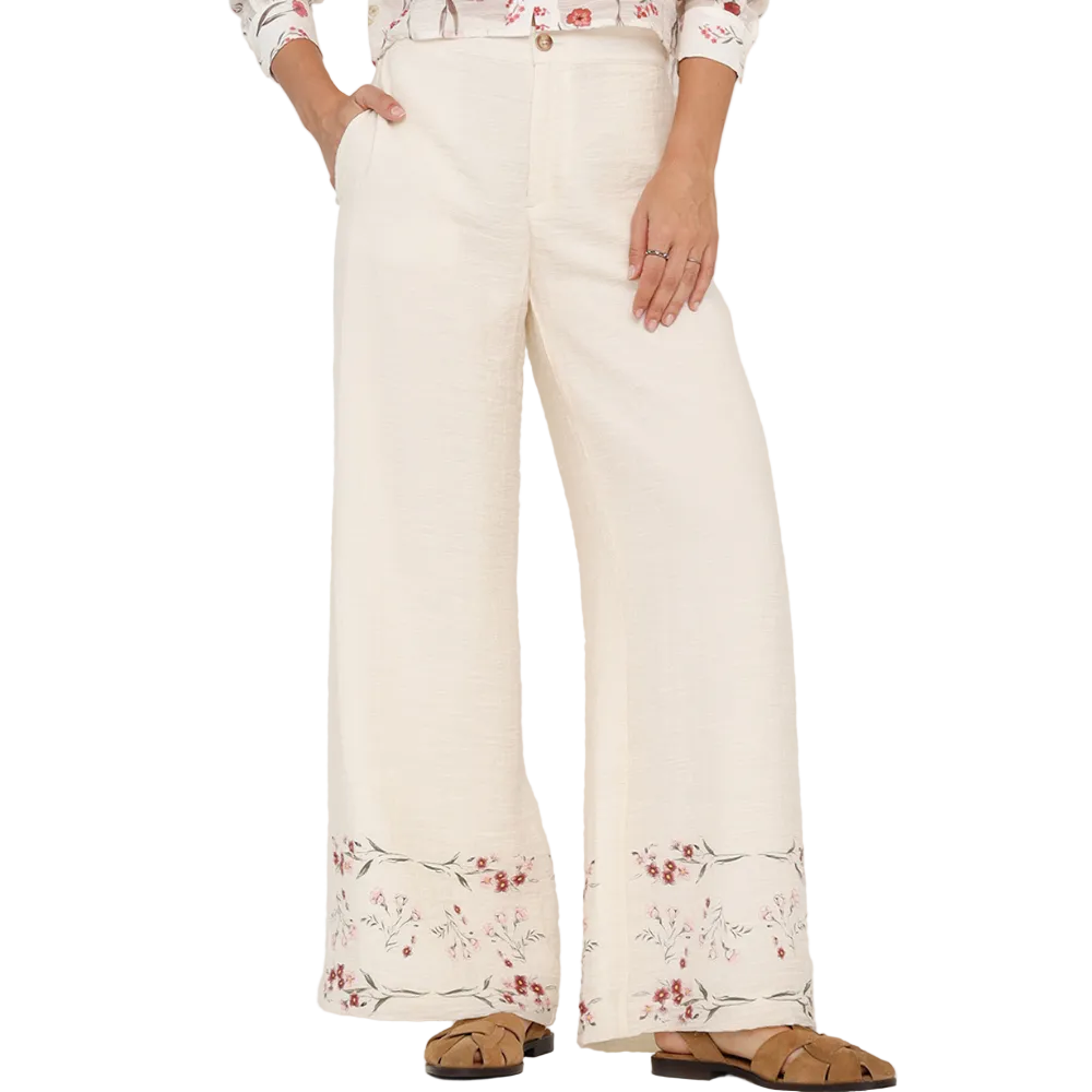 Naf Naf | Pantalón Palazzo Con Diseño Floral