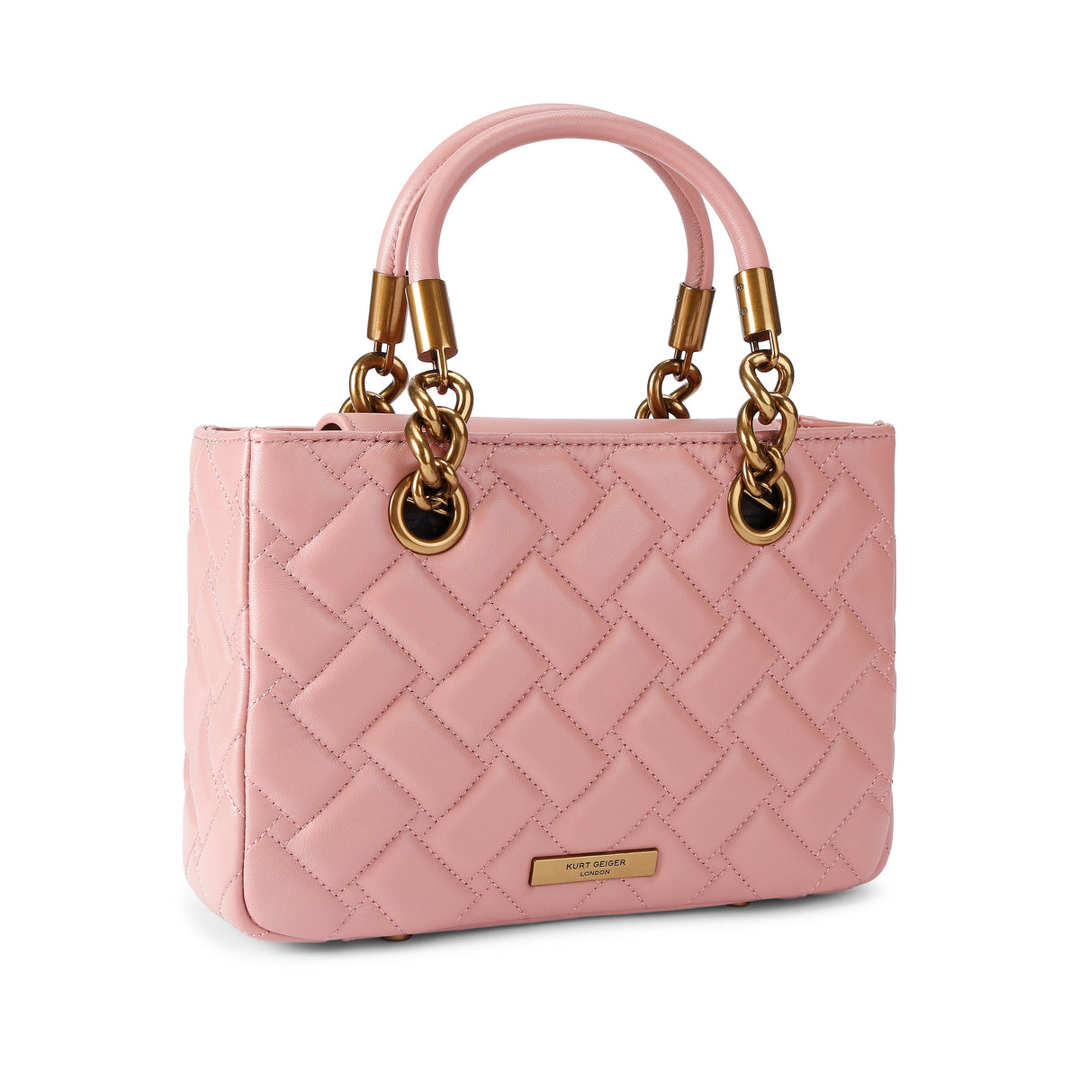 Kurt Geiger | Bolso Tote SQ Kensington de Piel Rosa