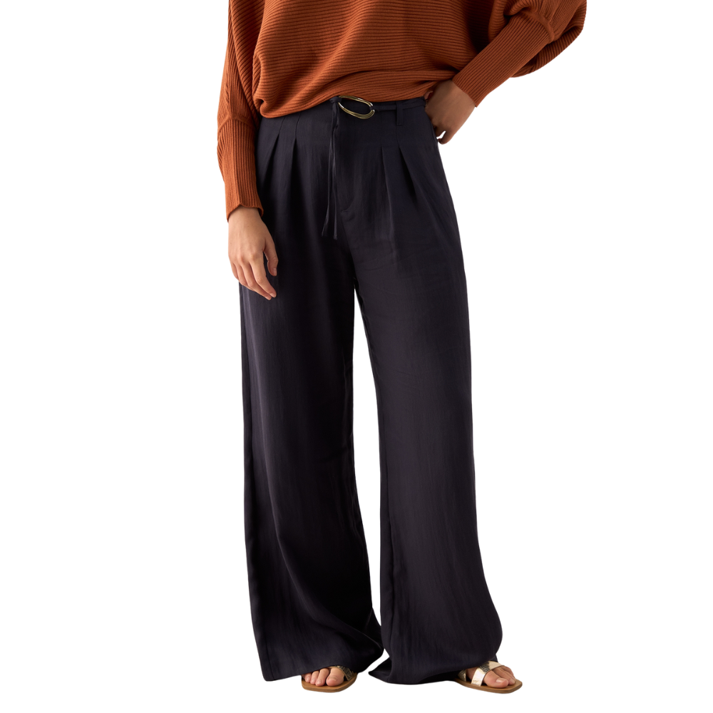 Esprit | Pantalón Silueta Wide Leg con Tiro Alto