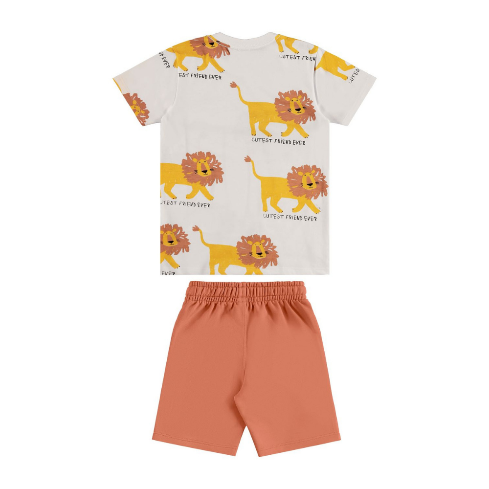 Up Baby | Conjunto  Camiseta de Punto y  Bermuda para Niño