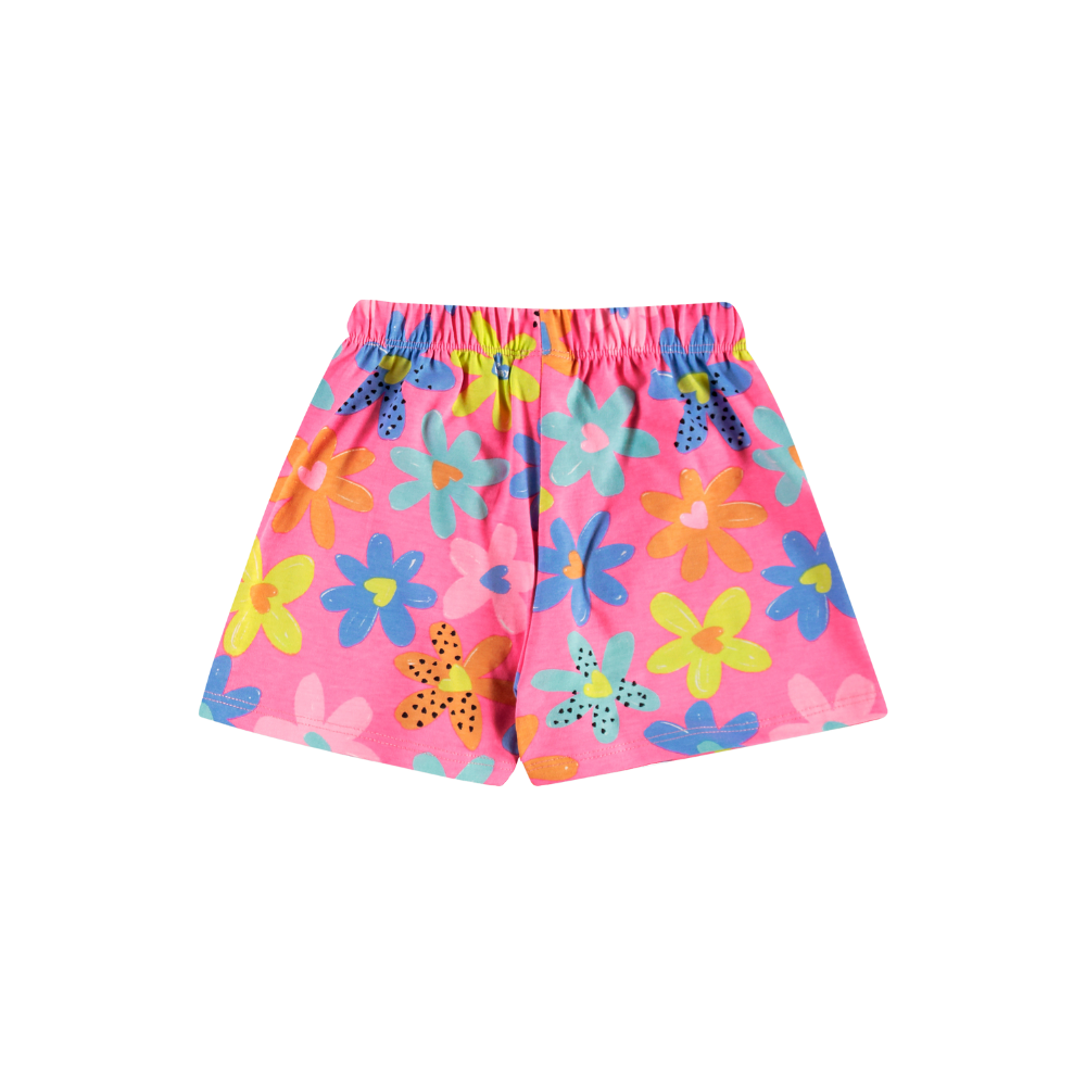 Up Baby | Conjunto de Blusa y Short de Flores para Niñas