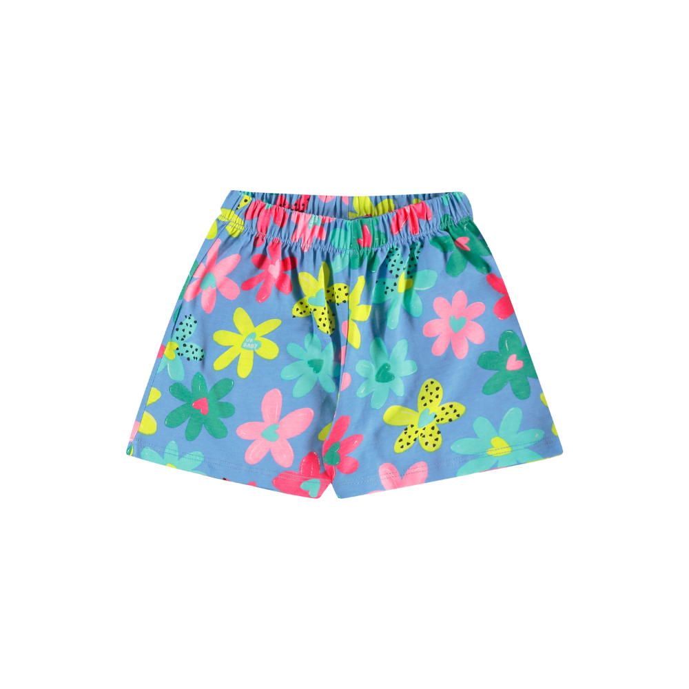 Up Baby | Conjunto de Blusa y Short de Flores para Niñas