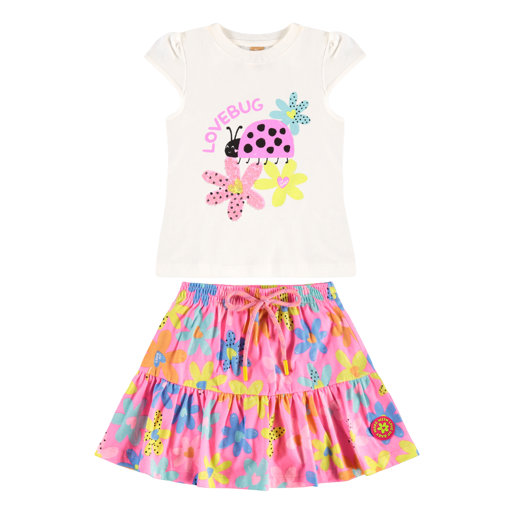 Up Baby | Conjunto de Blusa y Short Interno para Niñas