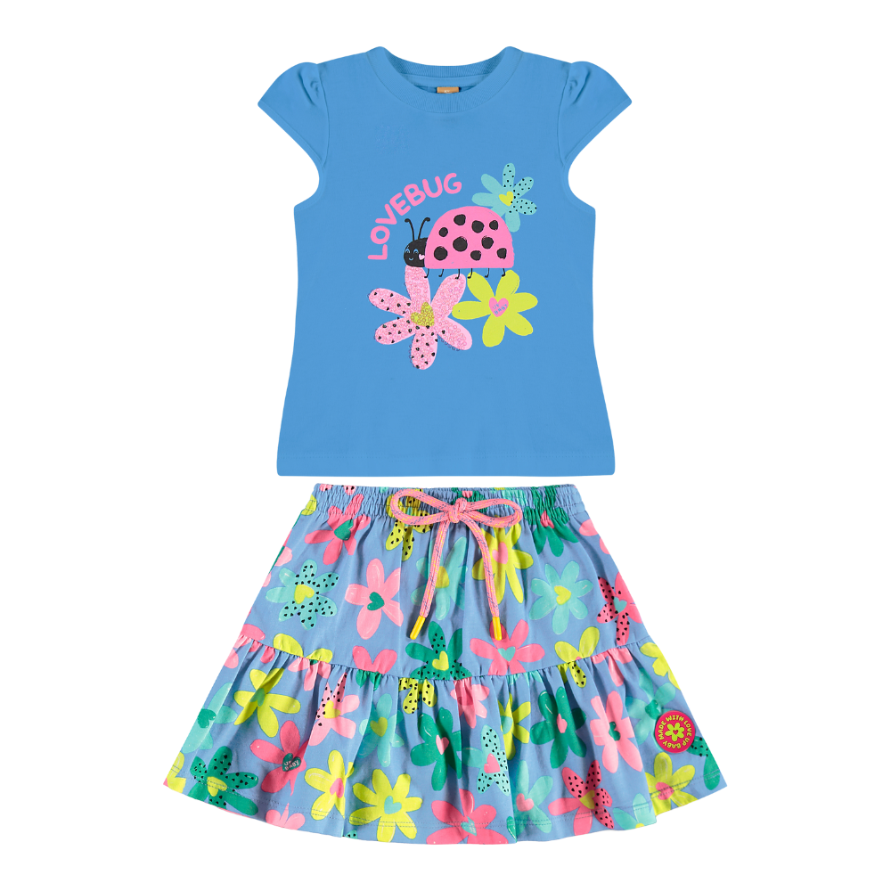 Up Baby | Conjunto de Blusa y Short Interno para Niñas