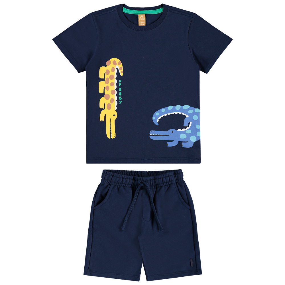 Up Baby | Conjunto de Camiseta y Short Bermuda para Niños