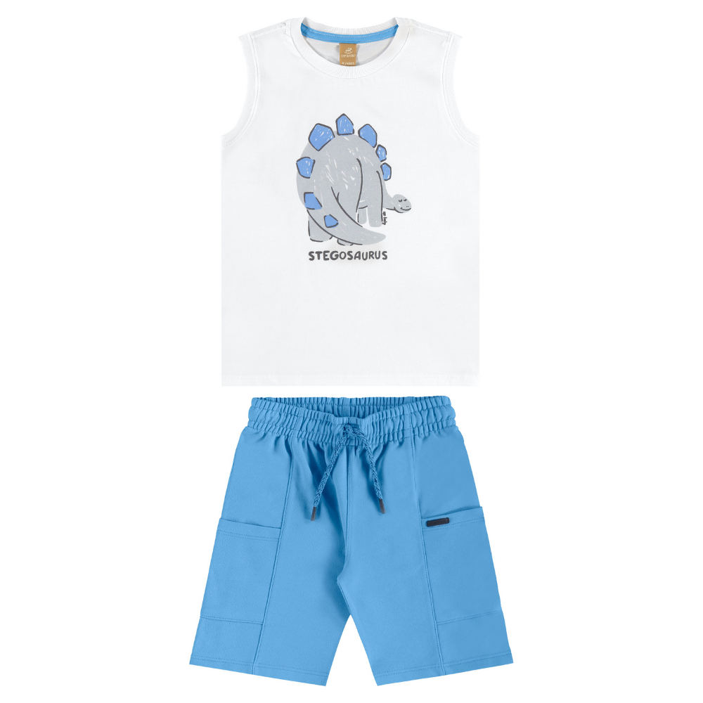 Up Baby | Conjunto de Camiseta sin Mangas y Short Bermuda para Niños