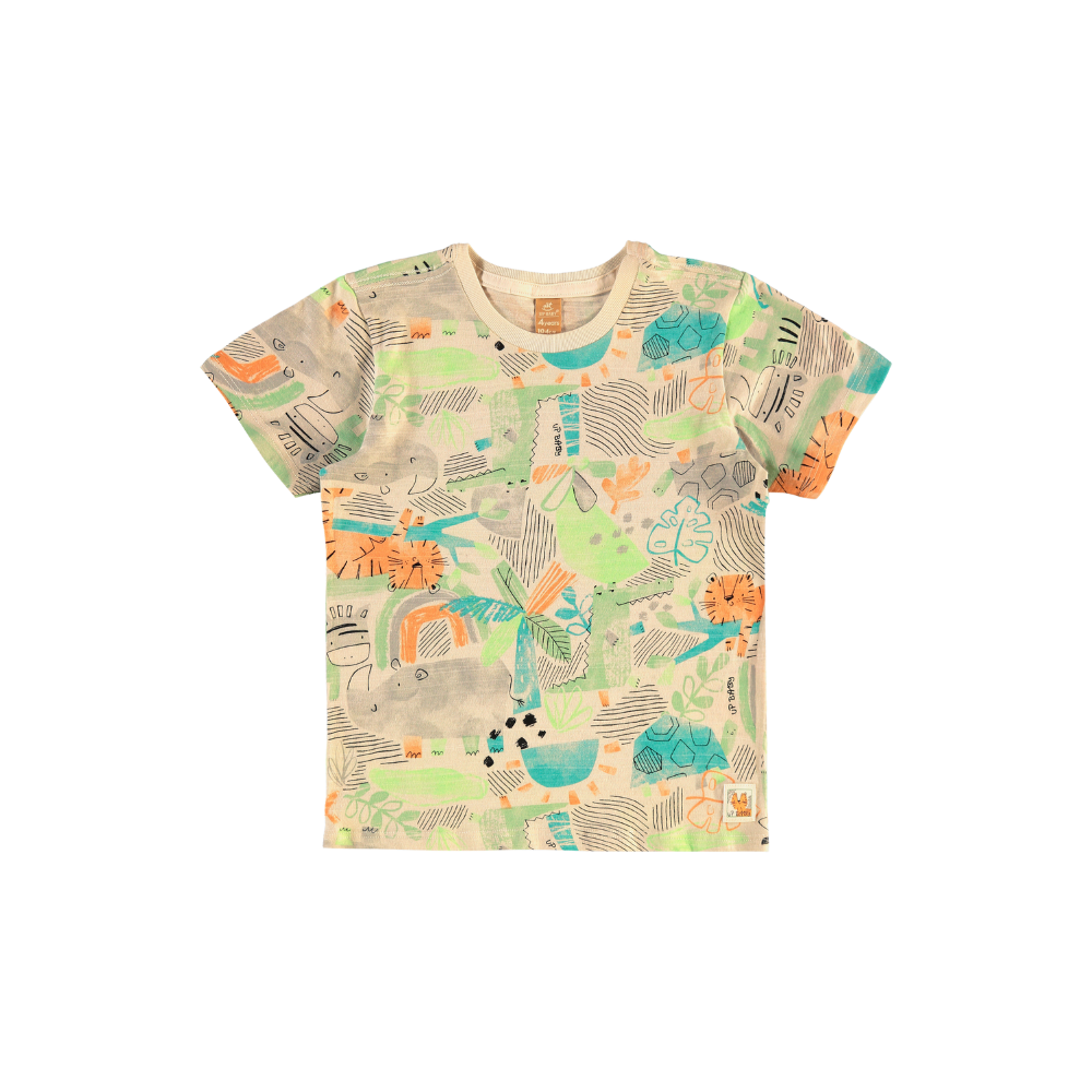 Up Baby | Camiseta con Estampado de Animales para Niños