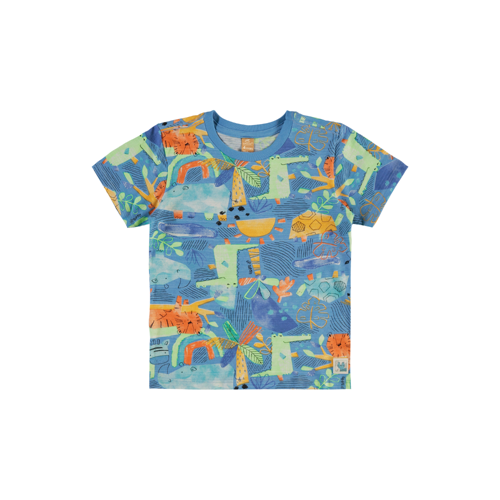 Up Baby | Camiseta con Estampado de Animales para Niños