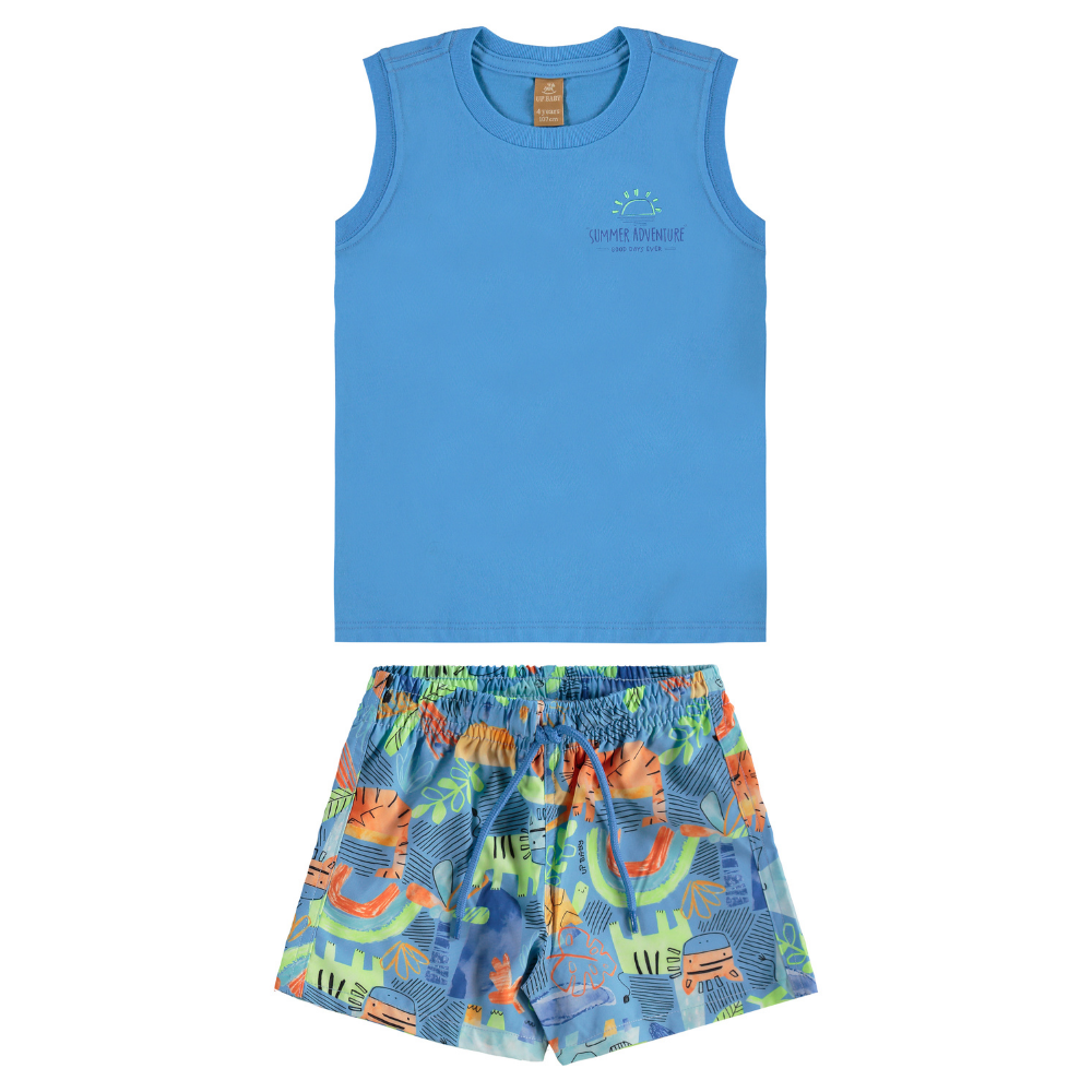 Up Baby | Conjunto de Camiseta y Short de Microfibra para Niños