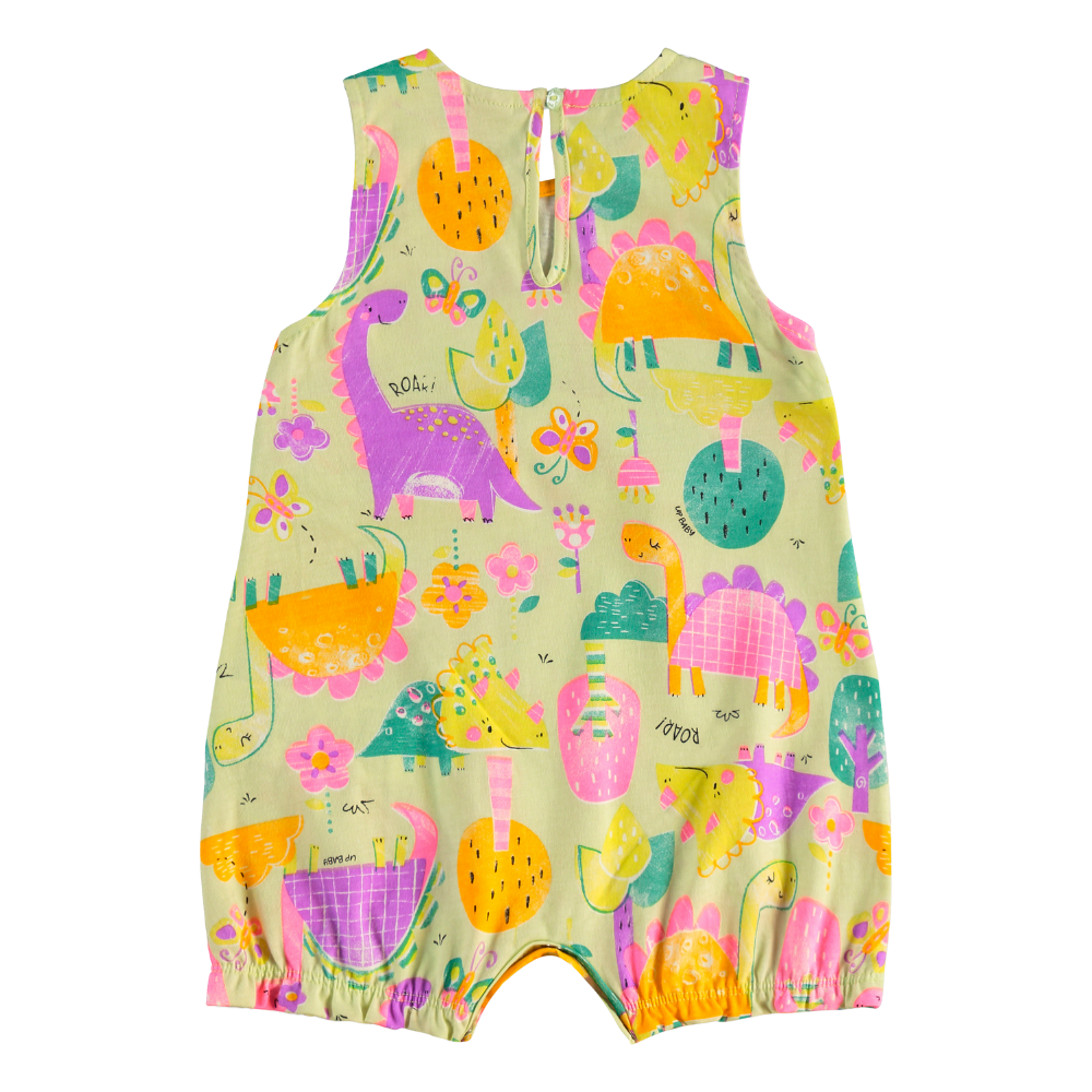 Up Baby | Enterizo con Estampado de Dinosaurio para Niña Bebé