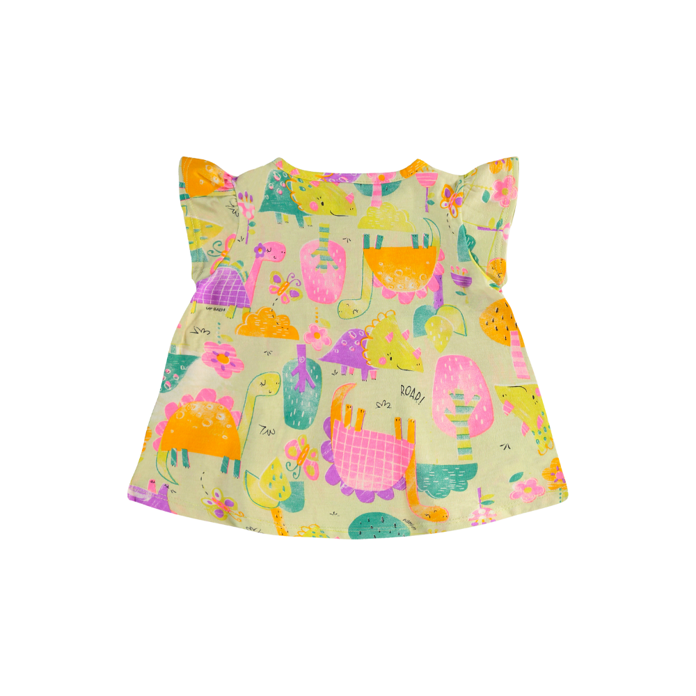 Up Baby | Conjunto de Camiseta Manga Morta y Short para Niña Bebe