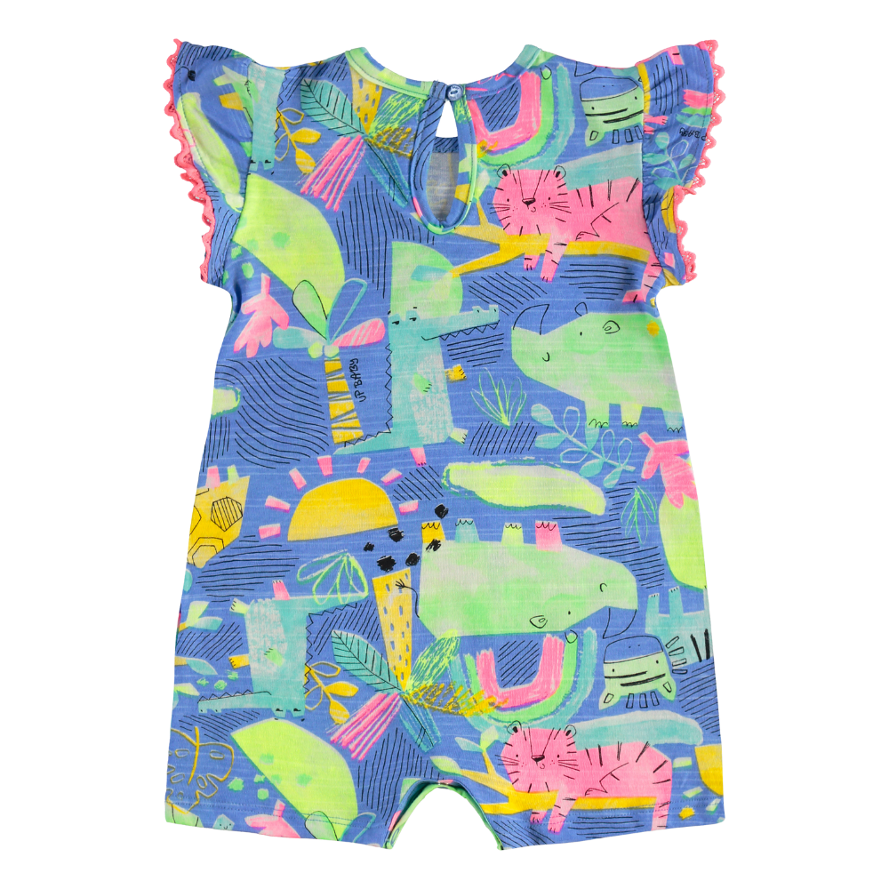 Up Baby | Enterizo y Vincha Punto Flamé para Niña Bebé
