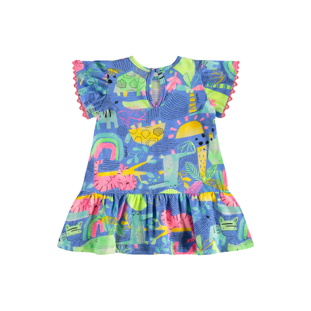 Up Baby | Vestido en Punto Flamé para Niña Bebé