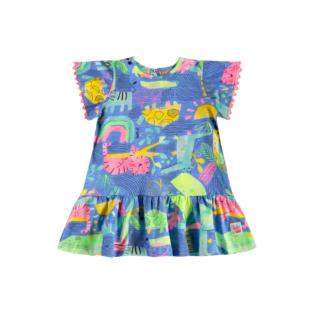 Up Baby | Vestido en Punto Flamé para Niña Bebé