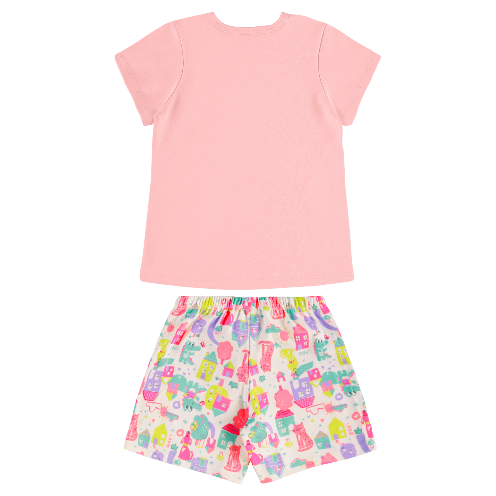 Up Baby | Pijama de Algodón Suave para Niña