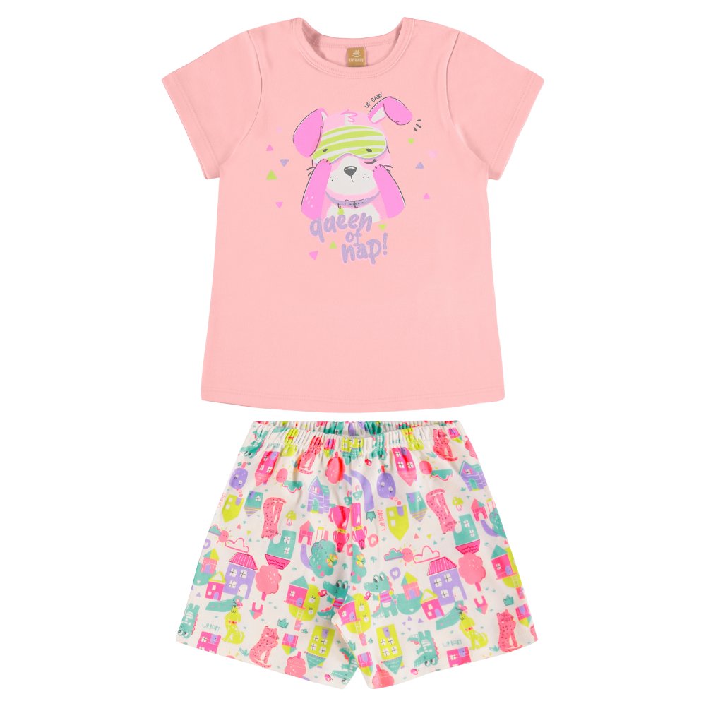 Up Baby | Pijama de Algodón Suave para Niña