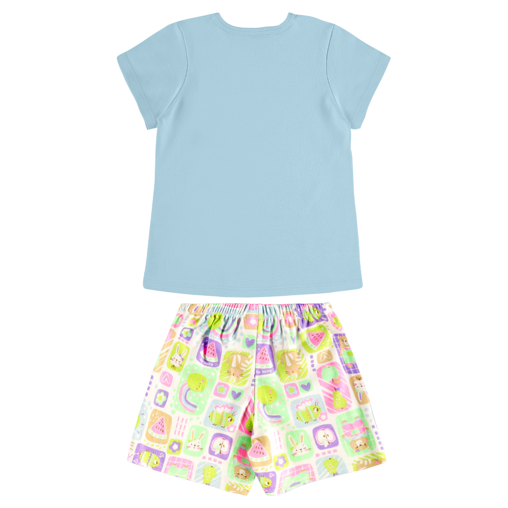 Up Baby | Pijama de Algodón Suave para Niña