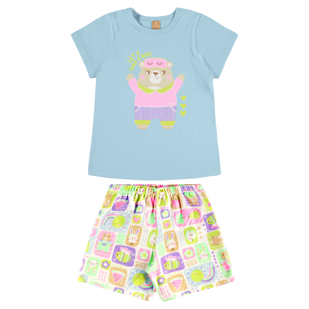 Up Baby | Pijama de Algodón Suave para Niña