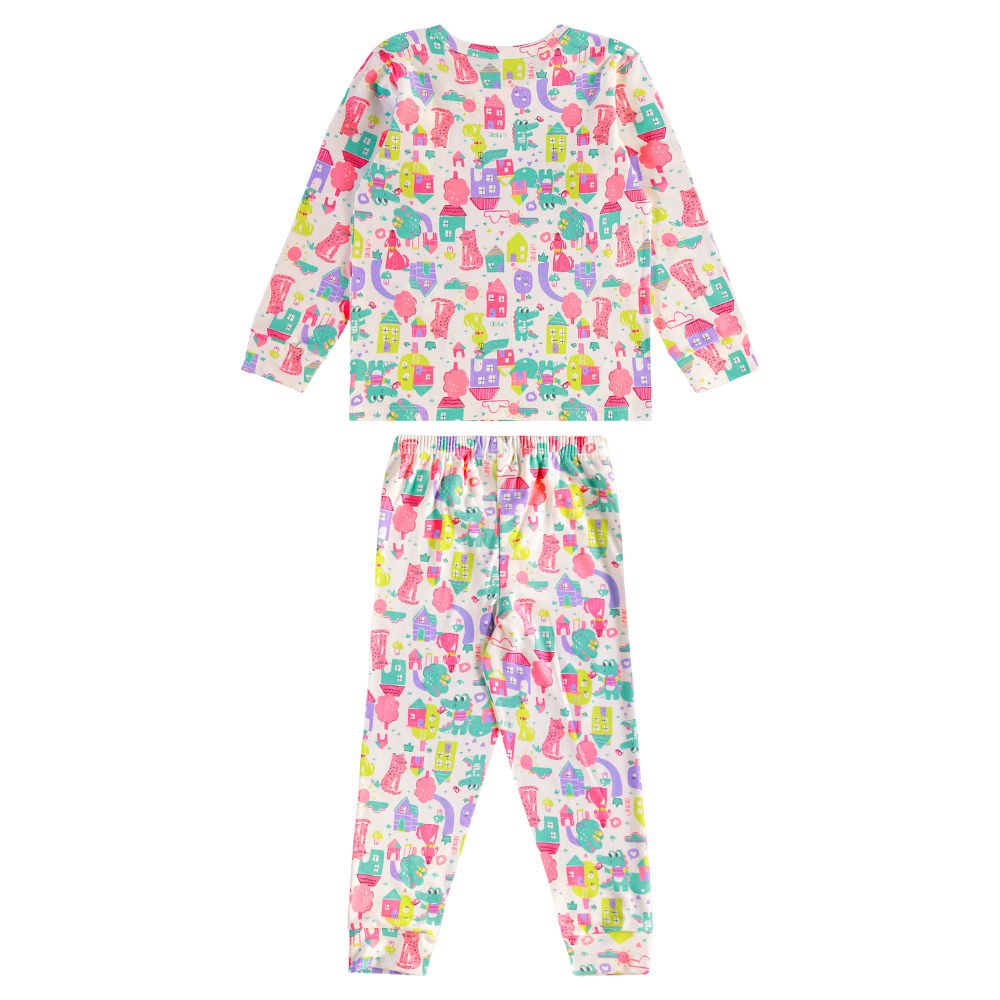 Up Baby | Pijama Larga de Algodón para Niños