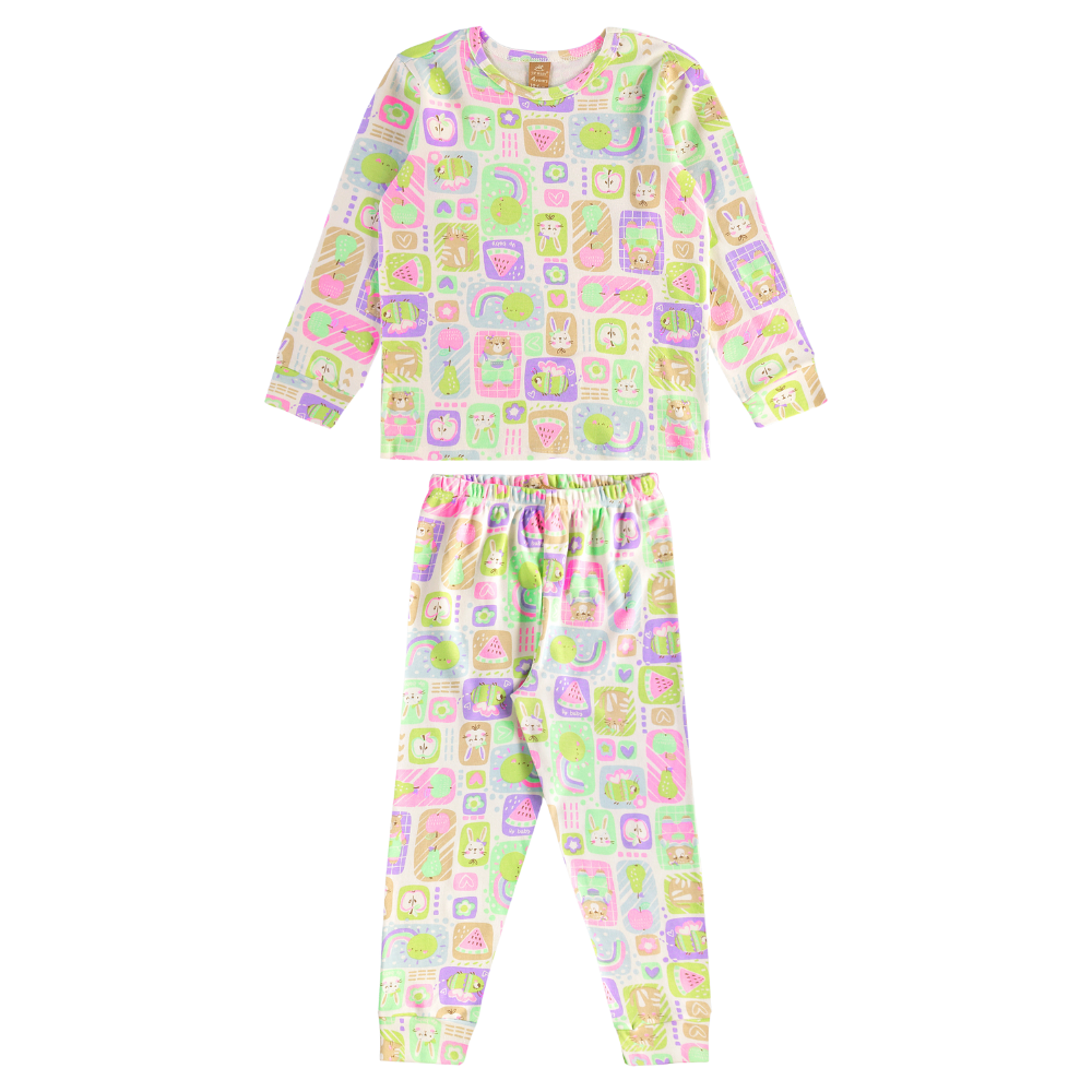 Up Baby | Pijama Larga de Algodón para Niños