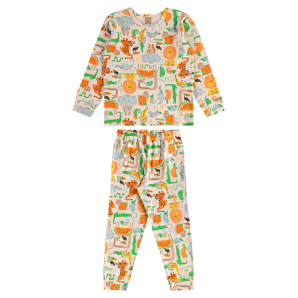 Up Baby | Pijama Larga de Algodón para Niños