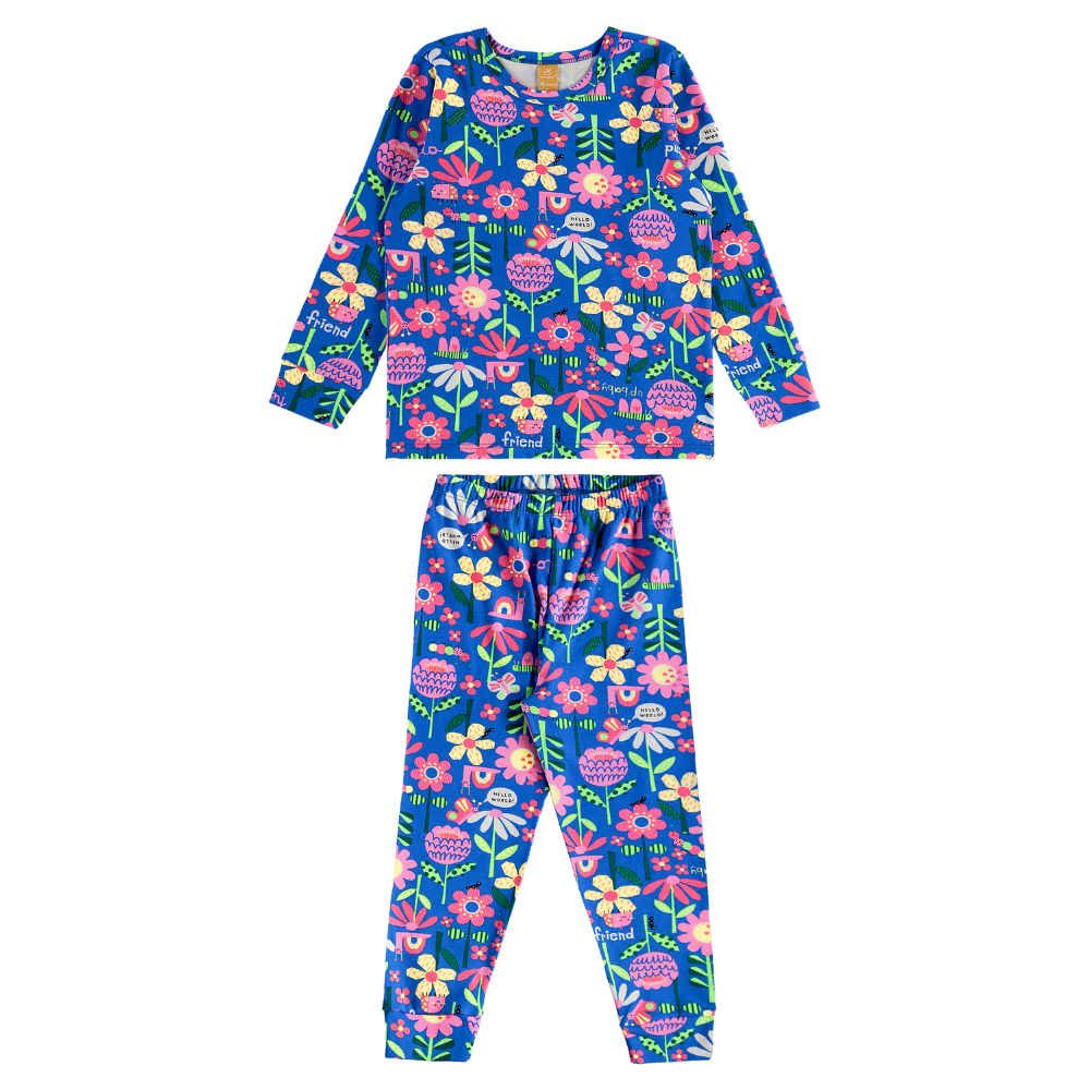 Up Baby | Pijama Larga de Algodón para Niños